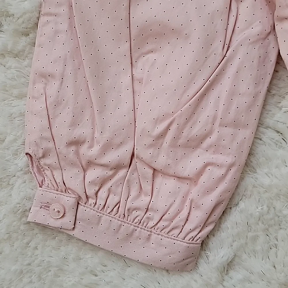JANIE AND JACK PINK POLKA DOT PANTS, SIZE 6-12 MONTHS - NEW!